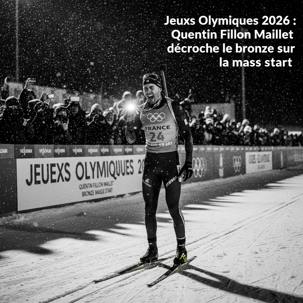 Jeux Olympiques 2026 : Quentin Fillon Maillet décroche le bronze sur la mass start