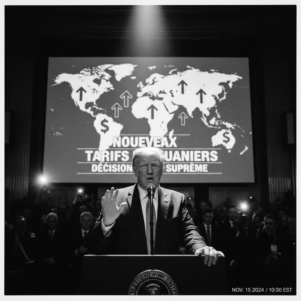 Trump annonce de nouveaux tarifs douaniers après une décision de la Cour suprême