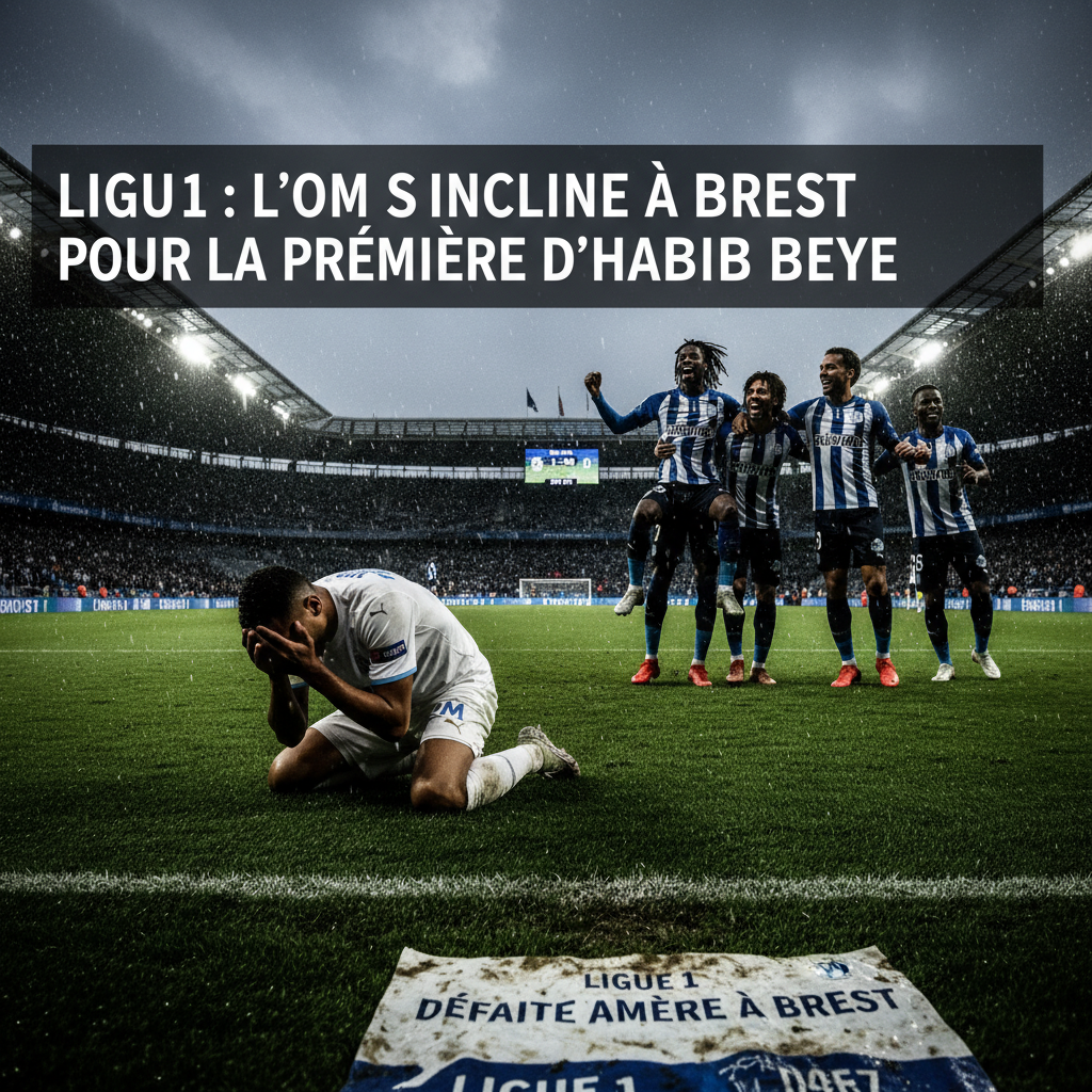 Ligue 1 : L'OM s'incline à Brest pour la première d'Habib Beye