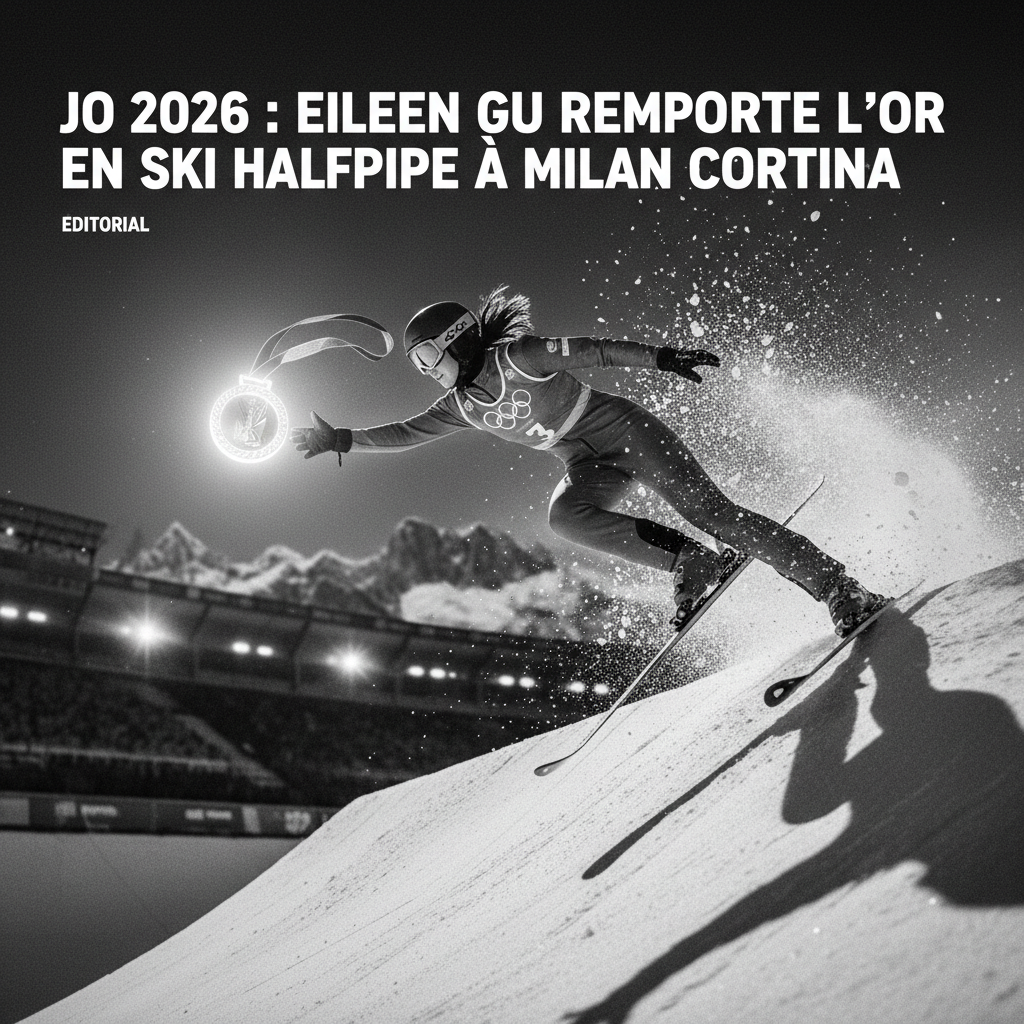 JO 2026 : Eileen Gu remporte l'or en ski halfpipe à Milan Cortina