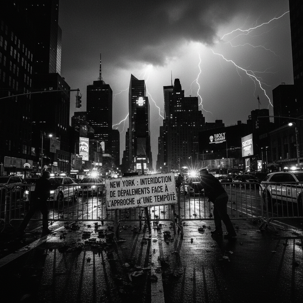 New York : Interdiction de déplacements face à l'approche d'une violente tempête