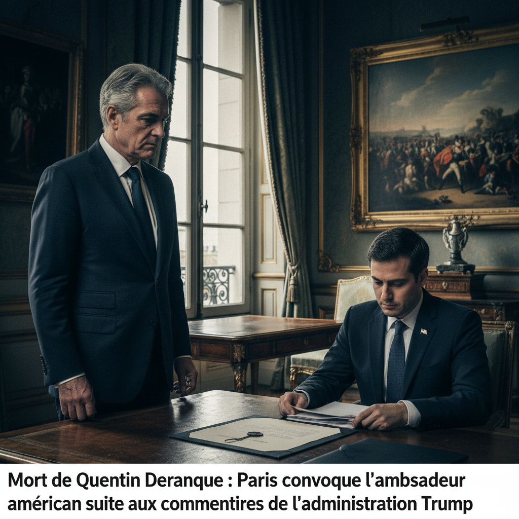 Mort de Quentin Deranque : Paris convoque l'ambassadeur américain après des commentaires de l'administration Trump
