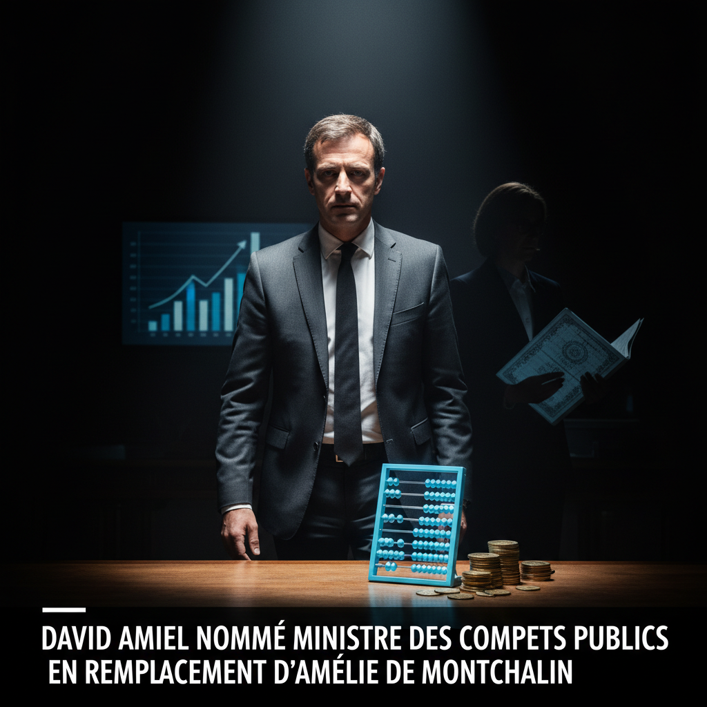 David Amiel nommé ministre des Comptes publics en remplacement d'Amélie de Montchalin
