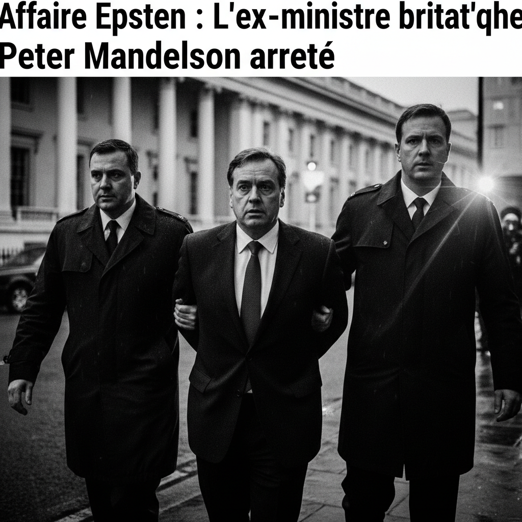 Affaire Epstein : Arrestation de l'ancien ministre britannique Peter Mandelson
