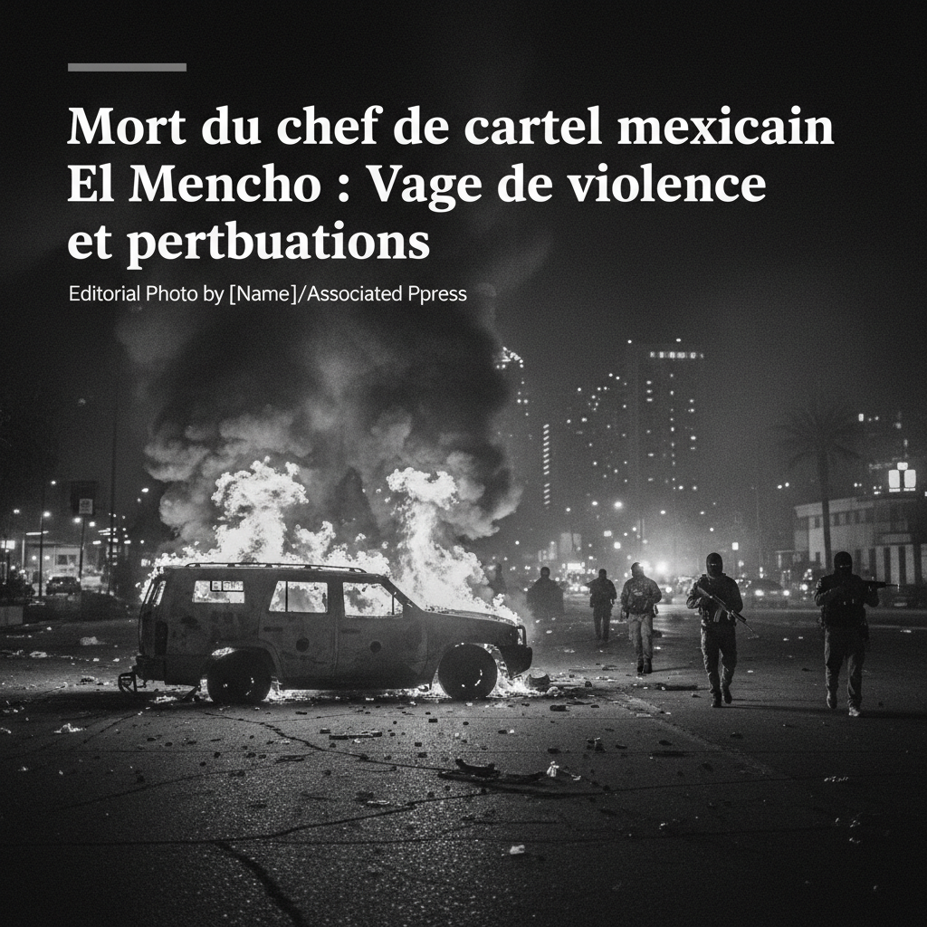 Vague de violence au Mexique après la mort du chef de cartel "El Mencho"