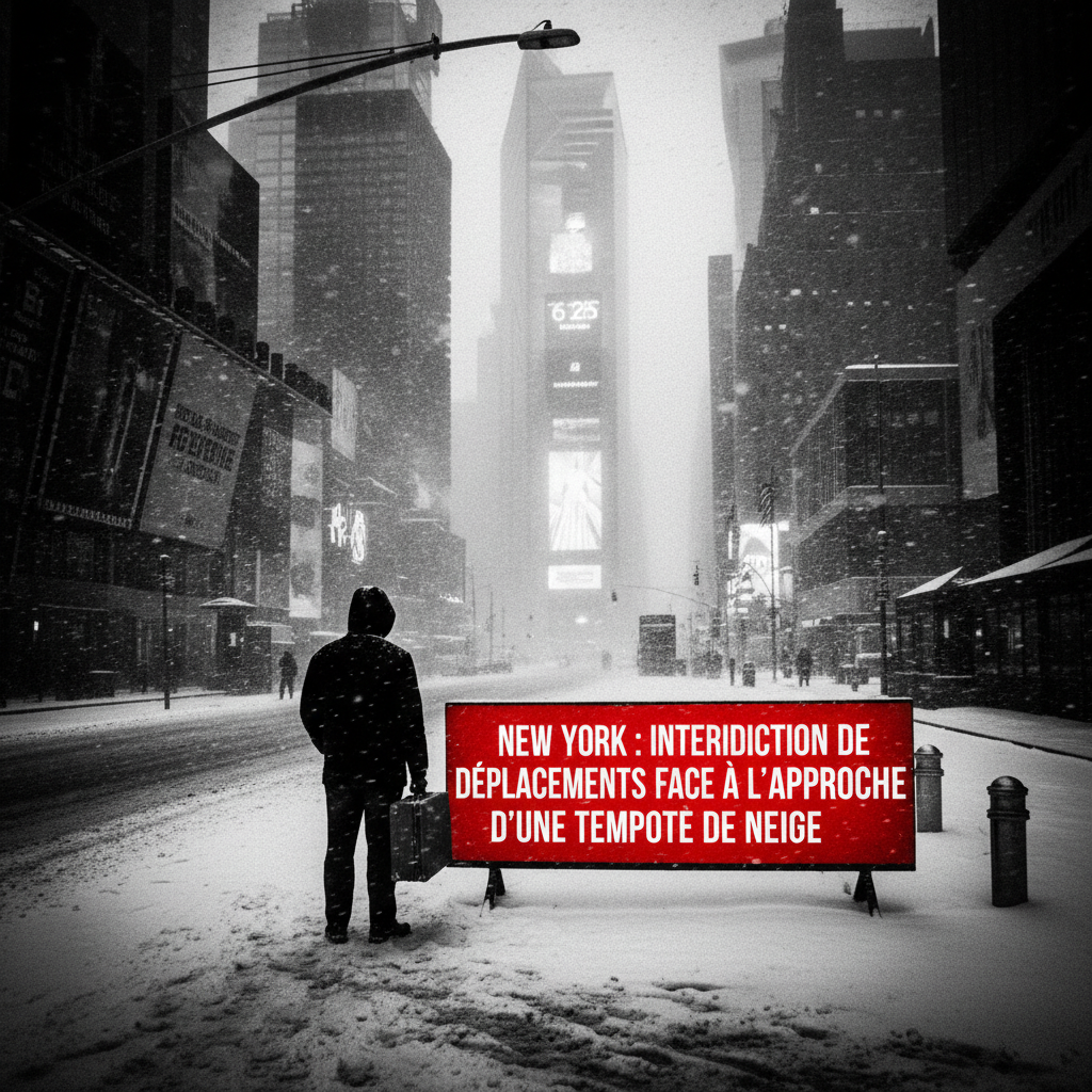 New York : Interdiction de déplacements face à l'approche d'une tempête de neige