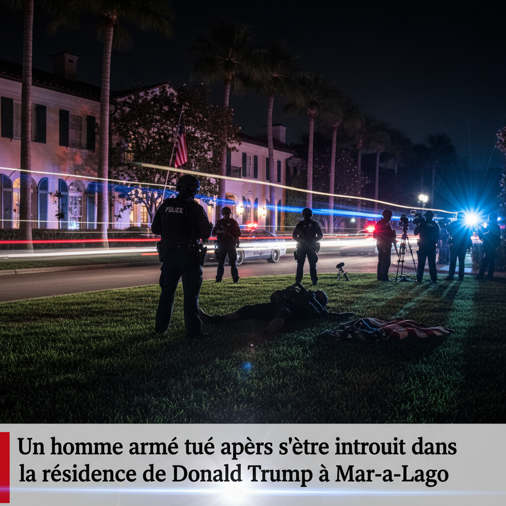 Un homme armé tué après s'être introduit dans la résidence de Donald Trump à Mar-a-Lago