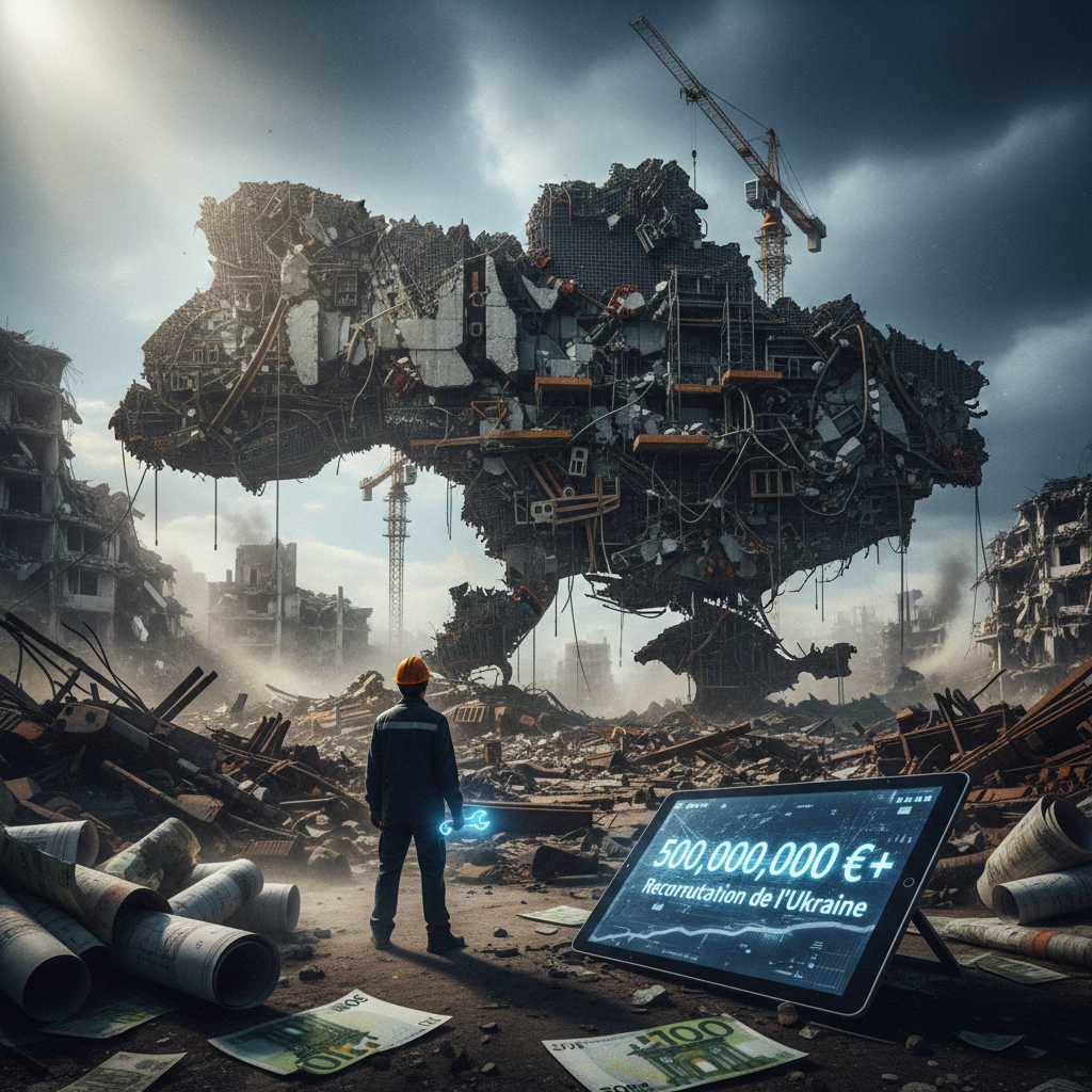 La reconstruction de l'Ukraine estimée à plus de 500 milliards d'euros
