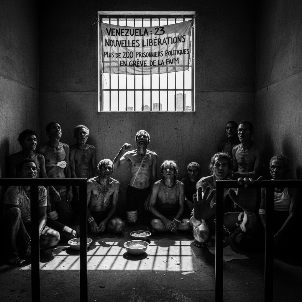 Venezuela : 23 nouvelles libérations, plus de 200 prisonniers politiques en grève de la faim