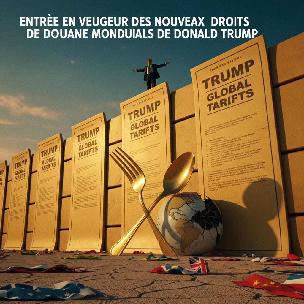 Entrée en vigueur des nouveaux droits de douane mondiaux de Donald Trump