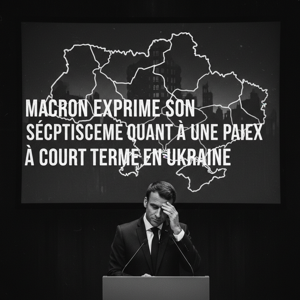 Ukraine : Emmanuel Macron exprime son scepticisme quant à une paix à court terme