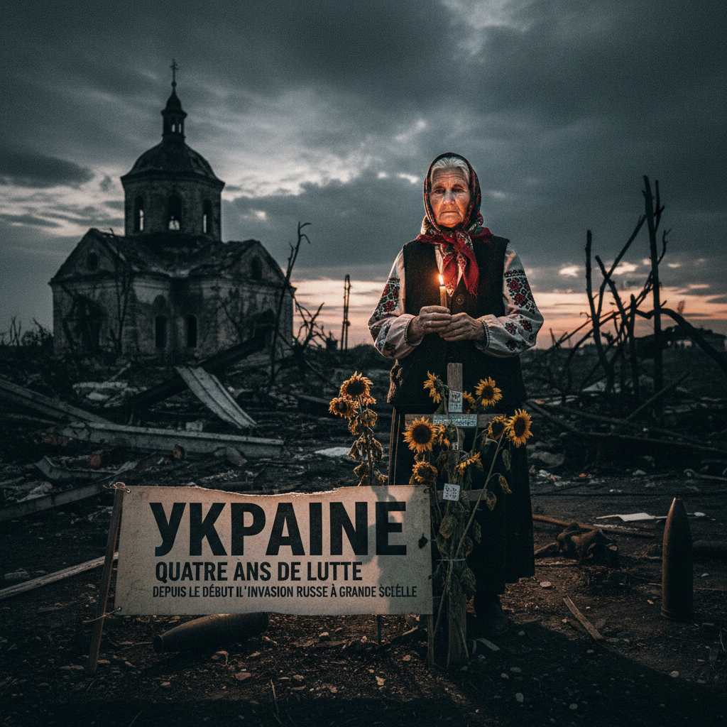 Ukraine : Commémoration des quatre ans de guerre avec la Russie