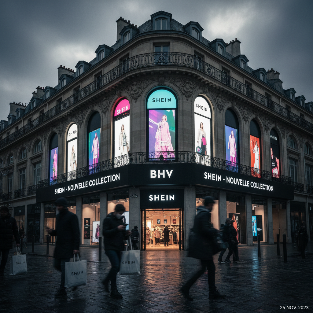 Shein ouvre des boutiques dans cinq BHV en régions