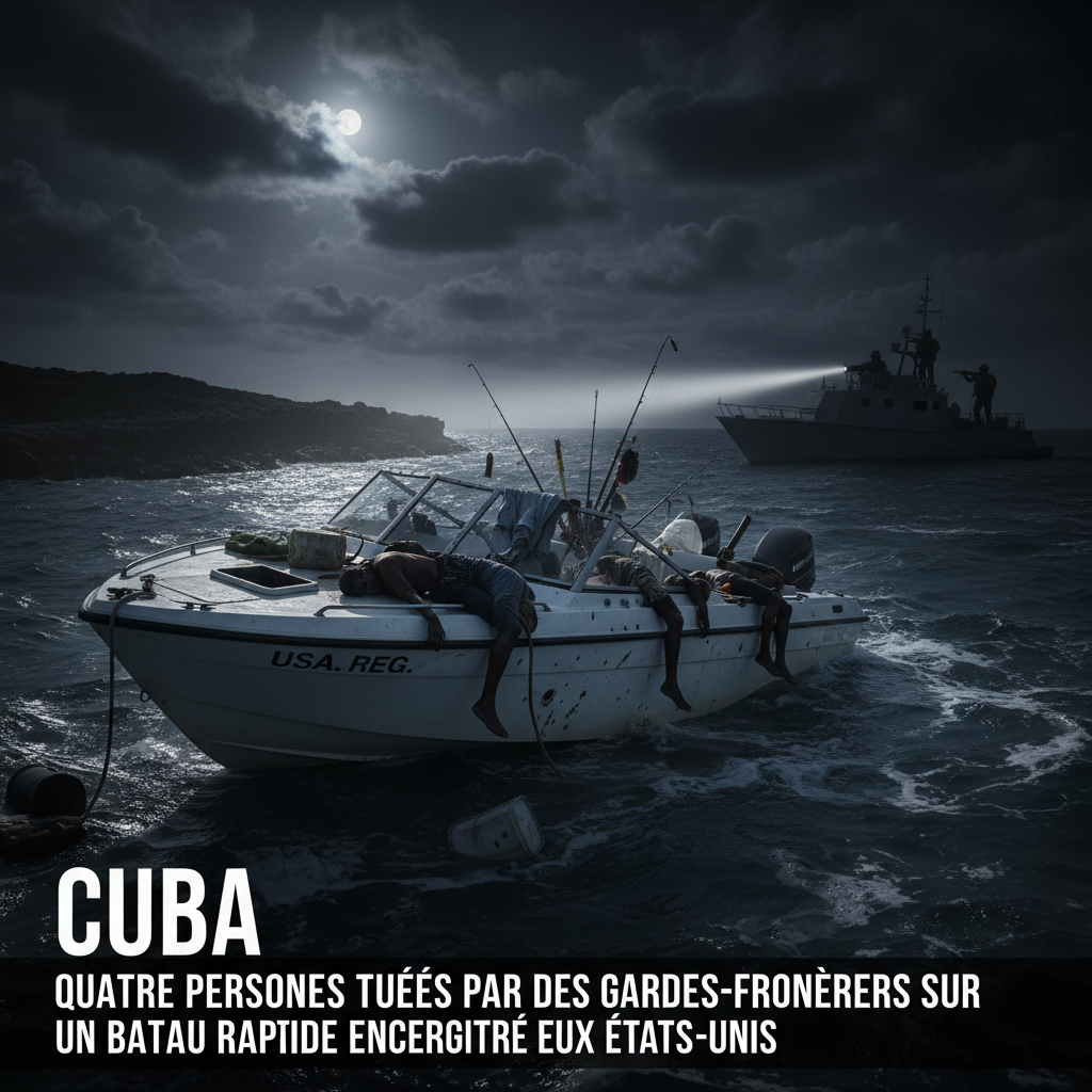 Cuba : Quatre personnes tuées par des gardes-frontières sur un hors-bord immatriculé aux États-Unis