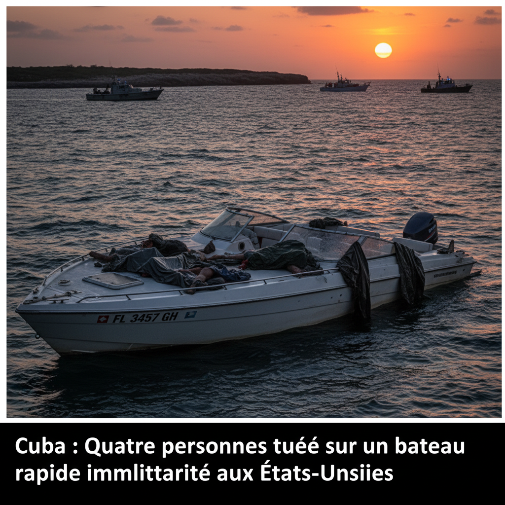 Cuba : Quatre personnes tuées sur un bateau rapide immatriculé aux États-Unis