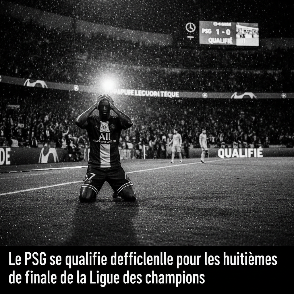 Le PSG se qualifie difficilement pour les huitièmes de finale de la Ligue des champions